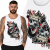 TANK TOP HORROR SKULL AS